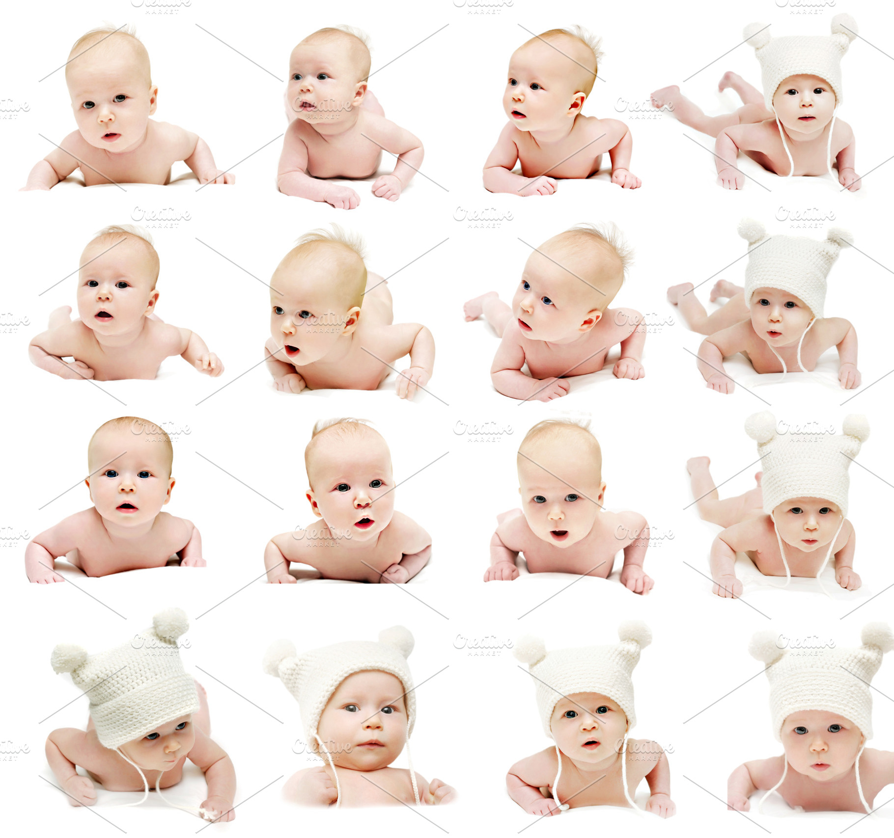 Newborn baby set, a Photo by saiko3p