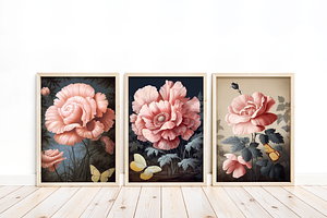 Peonies And Butterflies Digital Pack