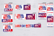 Labor Day Sale Flyer + Ad Banner Se, a Flyer Template by GraphicDiamonds (Thumbnail 2 of 7)