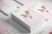 Pink Rose Business Card Template, a Business Card Template by Digital Space (Thumbnail 5 of 5)