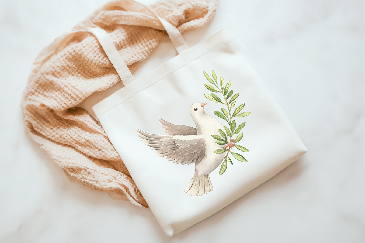 Christian Rustic Easter Clipart, an Illustration by Watercolor design (Photo 5 of 13)