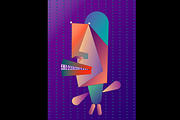Character with wild colors, an Education Illustration by Yapida (Thumbnail 1 of 3)