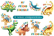 My Friends Dinosaurs - Clip Art Set, an Animal Illustration by Mashamashastu (Thumbnail 8 of 12)