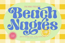 Beach Nagres Groovy Display Font