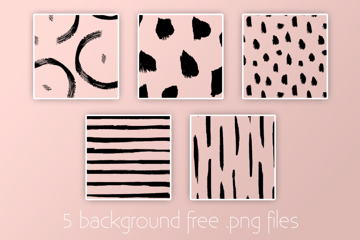 Brushstrokes Pattern Collection, a Pattern Graphic by mina (Photo 4 of 4)