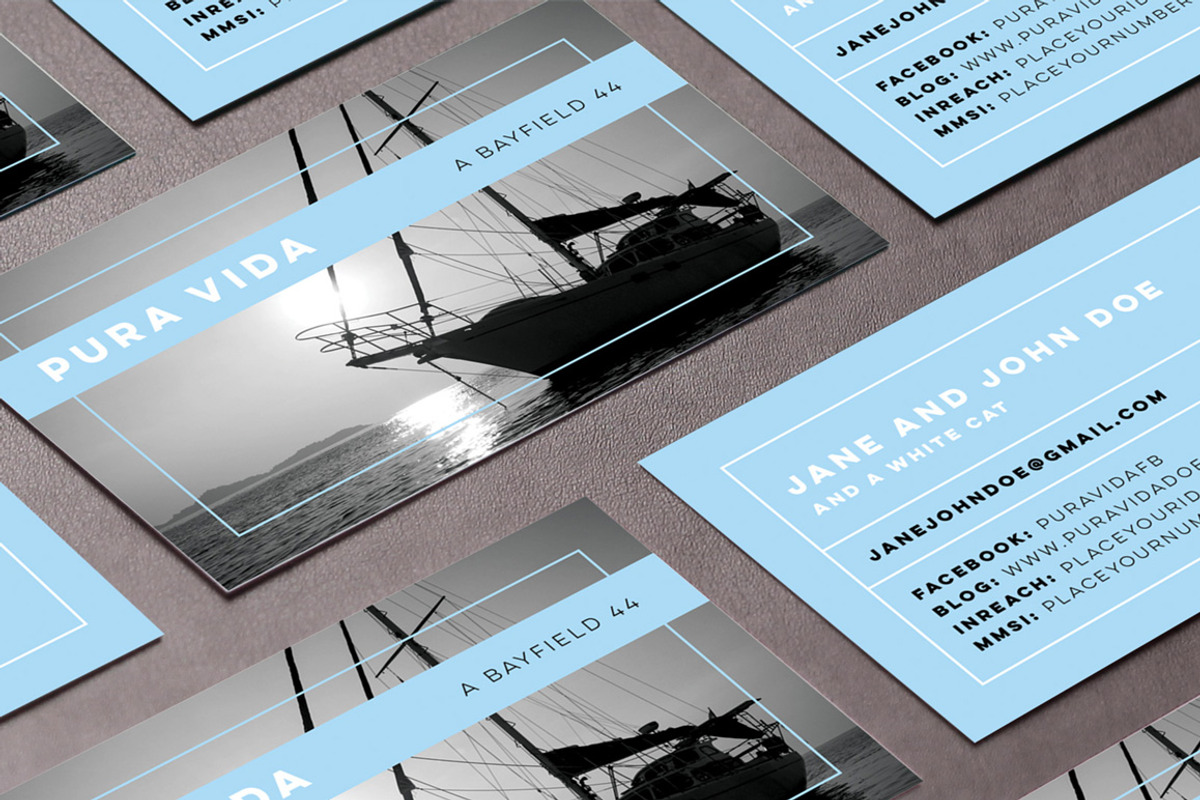 Boat Card Template, a Business Card Template by lissius (Photo 6 of 6)