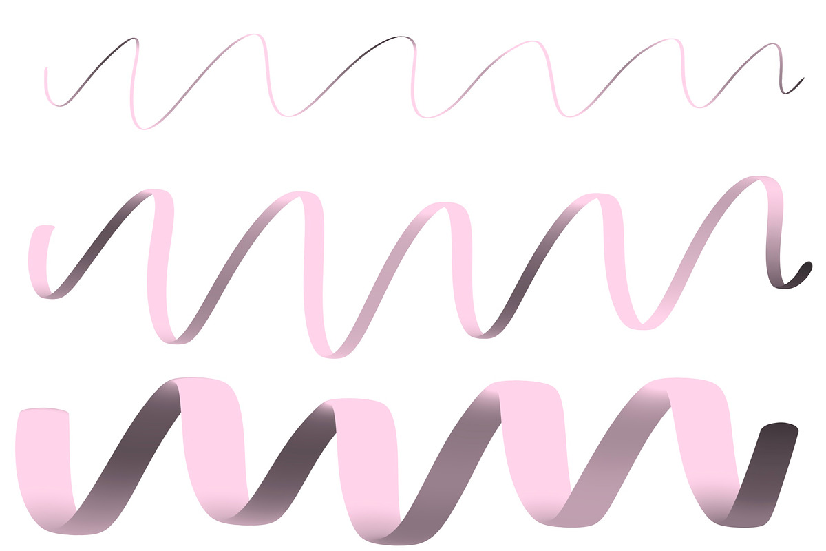 Ribbon Procreate Lettering Brush, a Brush Add-On by Blue Strawberry Studio (Photo 4 of 6)