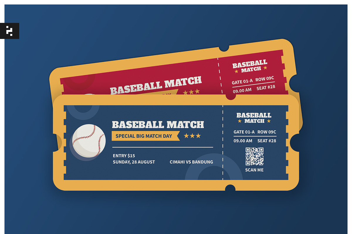 Sport Match Ticket, a Brochure Template by Neermana