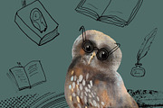 Magic owls: 280 elements for design, an Animal Illustration by Shusha Guna Art (Thumbnail 19 of 23)