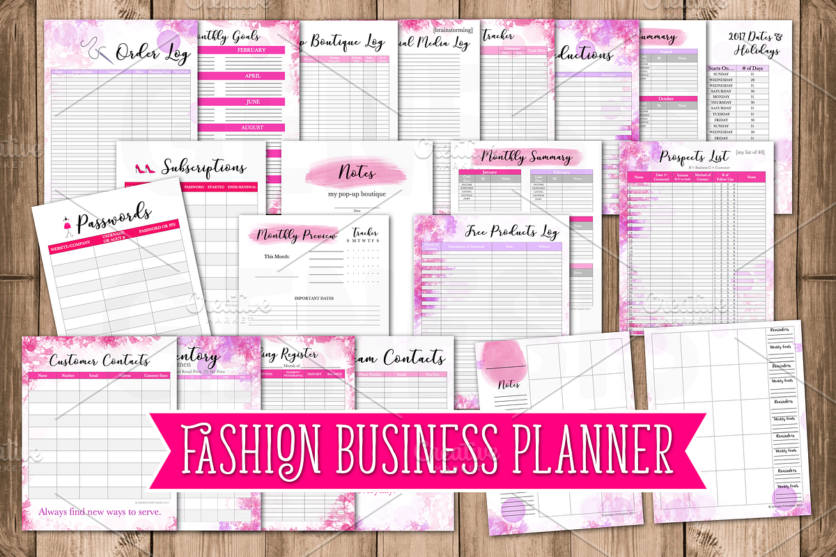 2021 Business Planner - Fashion, a Stationery Template by Genesis Printables (Photo 2 of 3)