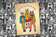 People like animals vector set, an Animal Illustration by Crowhouse (Thumbnail 6 of 6)