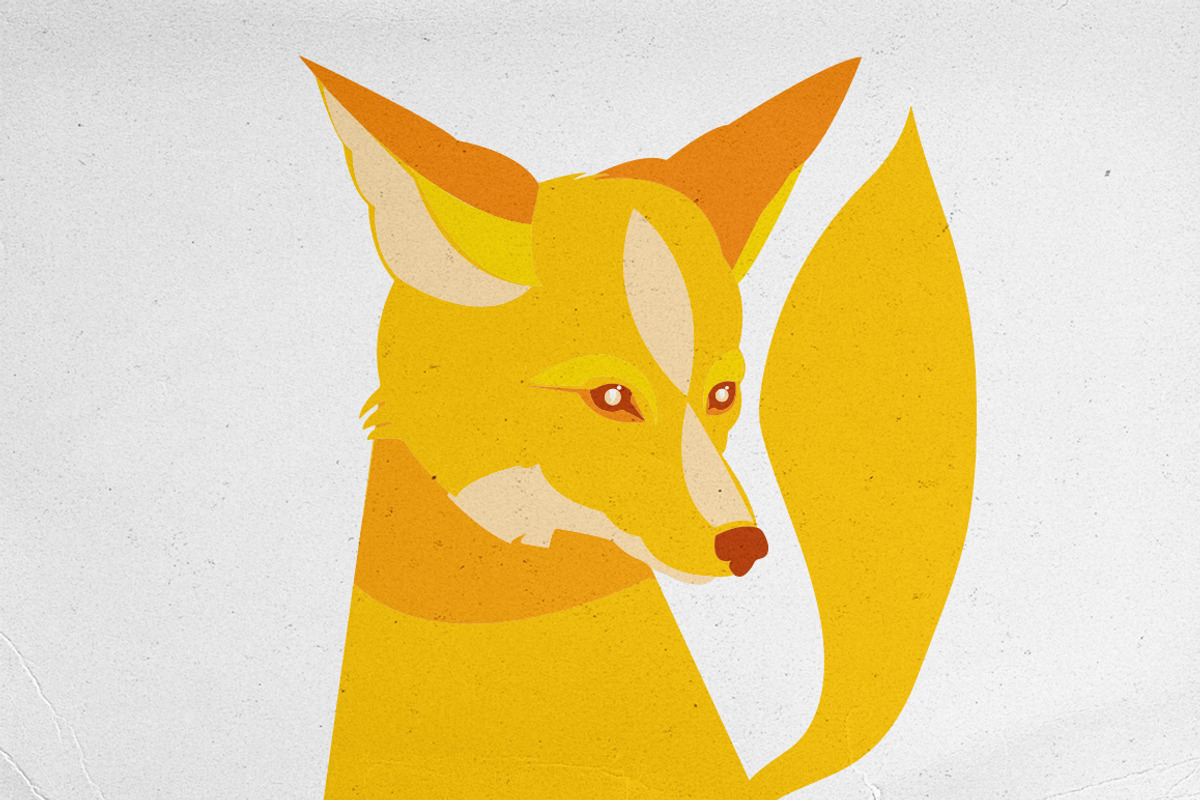 Coyote Vector, an Illustration by Ryder Doty