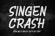 Singen Crash || Brush Display Font, a Handwritten Font by Idea Studio (Thumbnail 1 of 5)