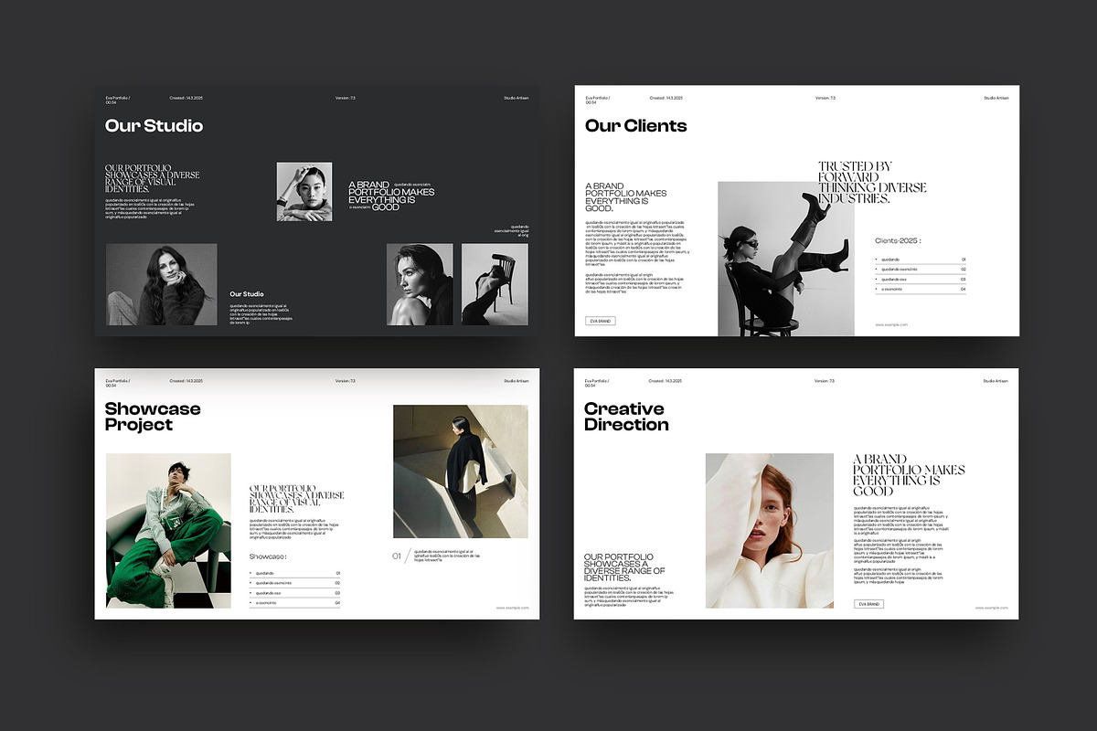 Eva | Portfolio Template, a Presentation Template by Studio Artisan (Photo 5 of 10)