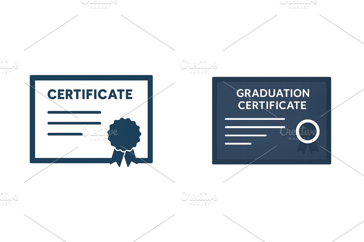 Certificates representing, an Education Illustration by ZinetroN