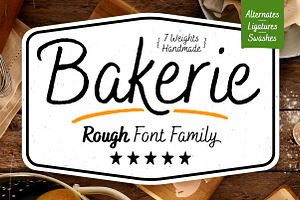 Bakerie Rough Font Family-75% Off