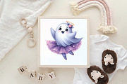 Halloween Ghost Dancing Ballerina, an Illustration by CraftArtStudio (Thumbnail 6 of 6)