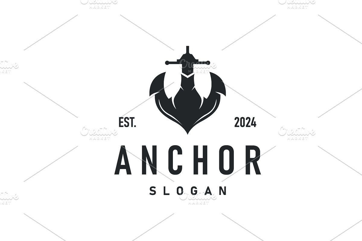 Marine ship vector anchor logo, a Branding & Logo Template by Maylianaw28