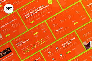 Orange Business Investment PPT, a Presentation Template by graphicook