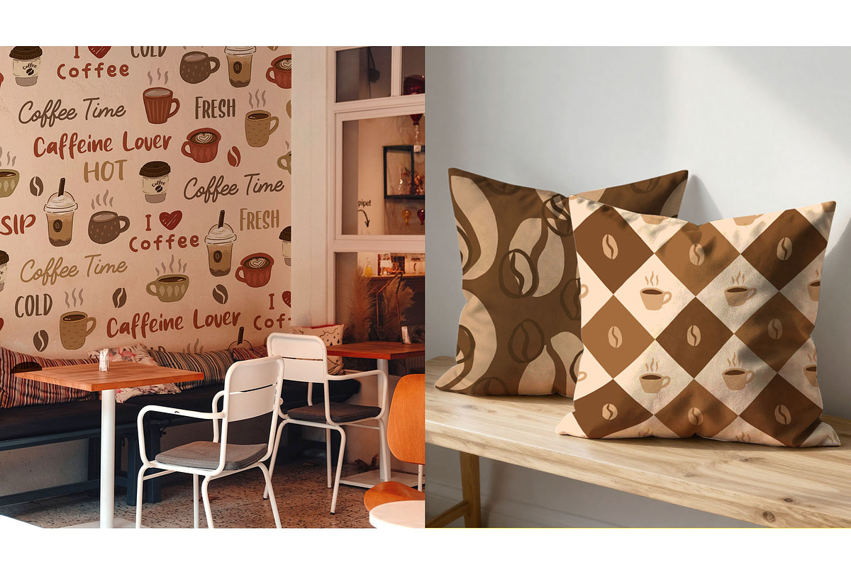 Cozy Coffee Seamless pattern, a Pattern Graphic by CreativeChristiana (Photo 7 of 12)