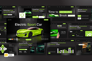 Electric Sport Car Google Slides, a Presentation Template by Loin Studio