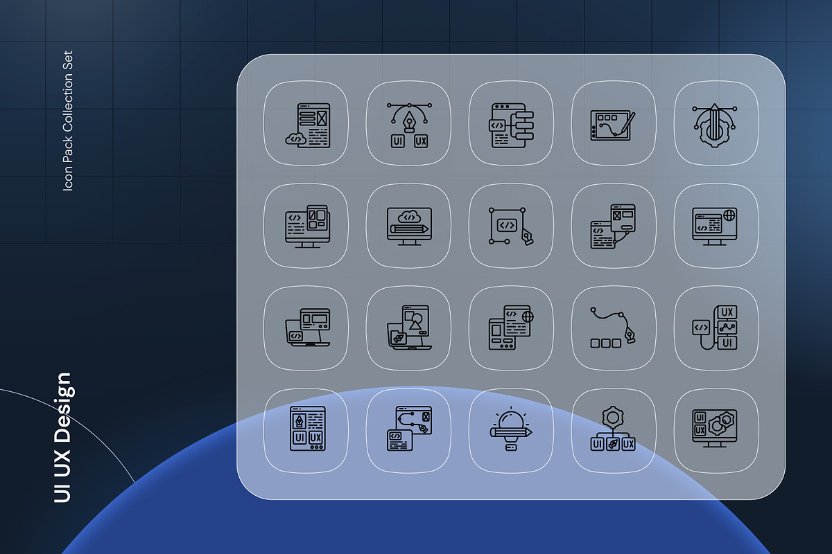UI UX Design Icon, an Outline Icon by Nathaya Studio (Photo 2 of 2)