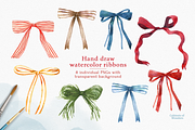 Christmas Wreath Watercolor Clipart, an Illustration by STUDIO CABINET (Thumbnail 7 of 10)