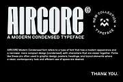 Aircore - A Modern Condensed Sans, a Sans Serif Font by Marvadesign (Thumbnail 2 of 7)