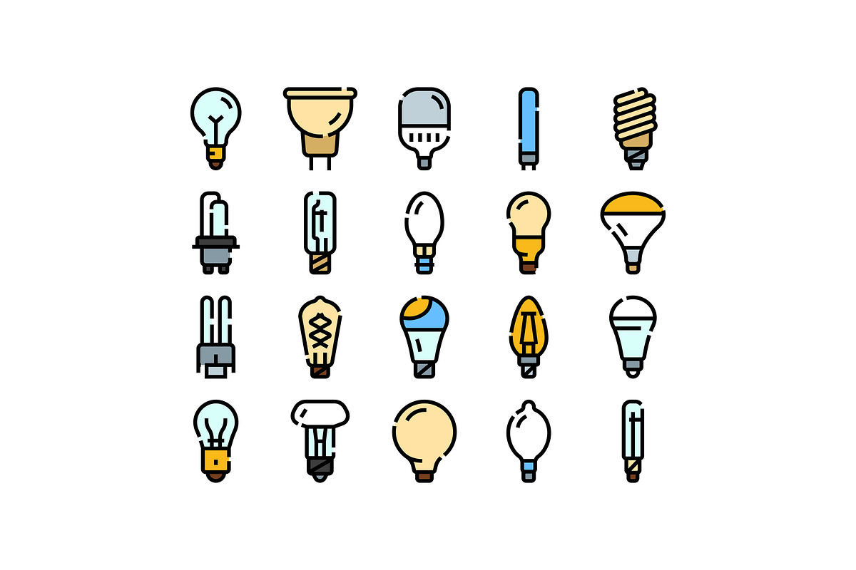 Light bulb collection electricity, an Object Graphic by pikepicture (Photo 1 of 3)