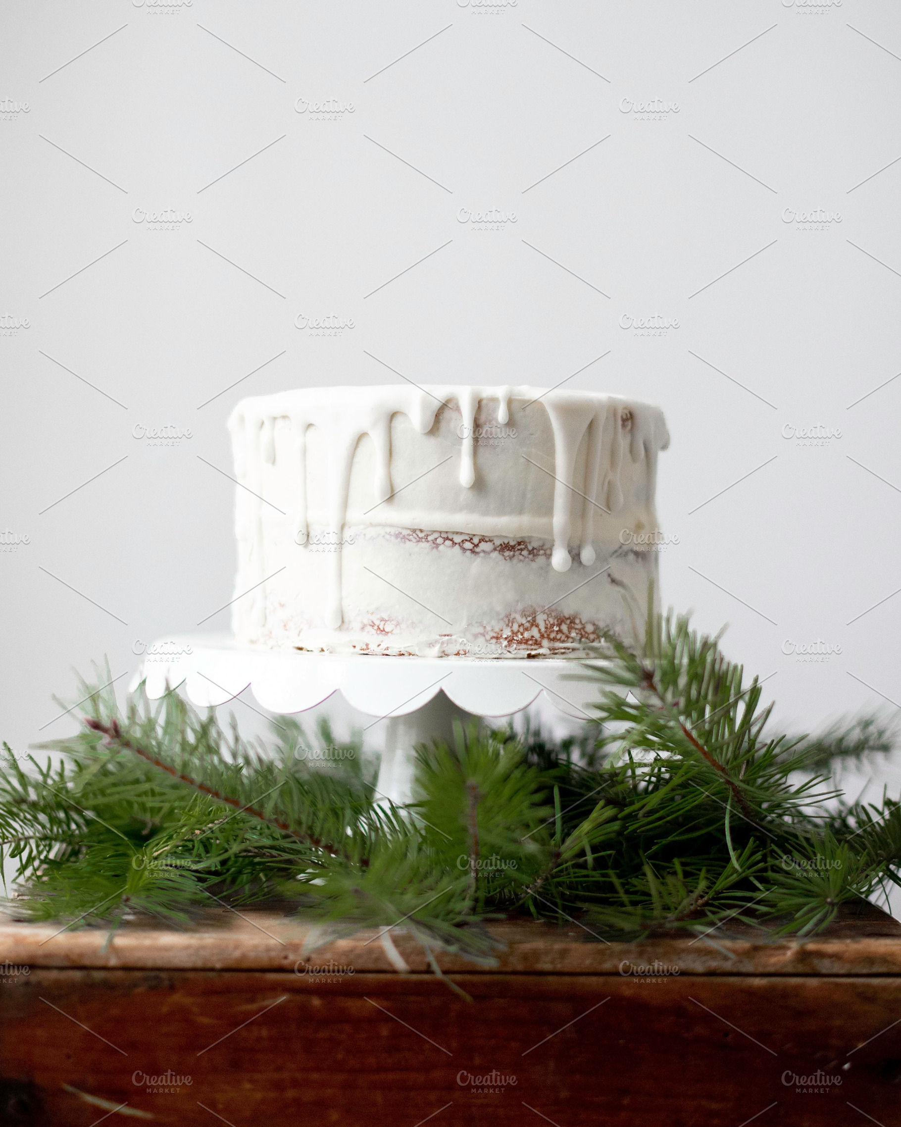Naked Cake Styled Stock Photo Winter, a Food & Drink Photo by Rebecca Lane Graphics
