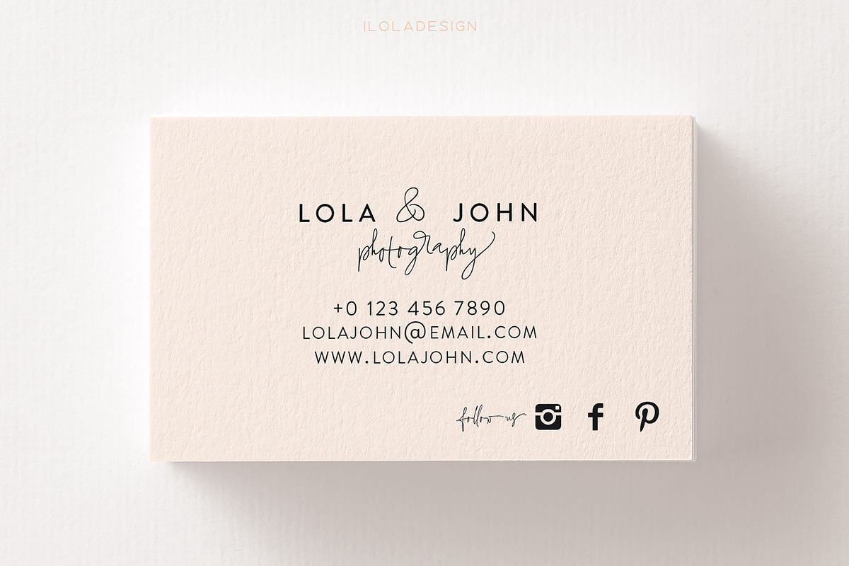 Elegant Photography Business Card, a Business Card Template by iloladesign (Photo 2 of 2)