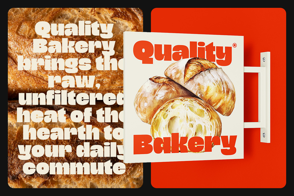 Redgato - Chunky Bold Display Font, a Sans Serif Font by Get Studio (Photo 9 of 12)