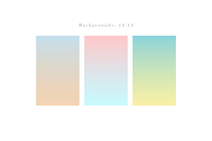 Delicate Gradient Backgrounds