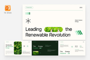 Green Energy BusinessPlan PowerPoint, a Presentation Template by Eklip Studio