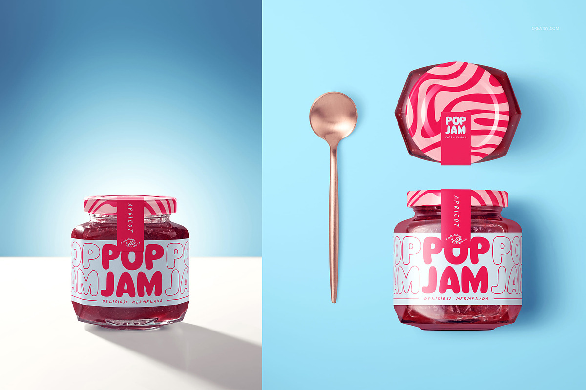 Jam Jar Mockup Bundle, a Cups & Container Mockup by creatsy5 (Photo 49 of 65)