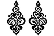 Elegant Earrings SVG Collection, an Object Graphic by Designer_Momina (Thumbnail 5 of 13)