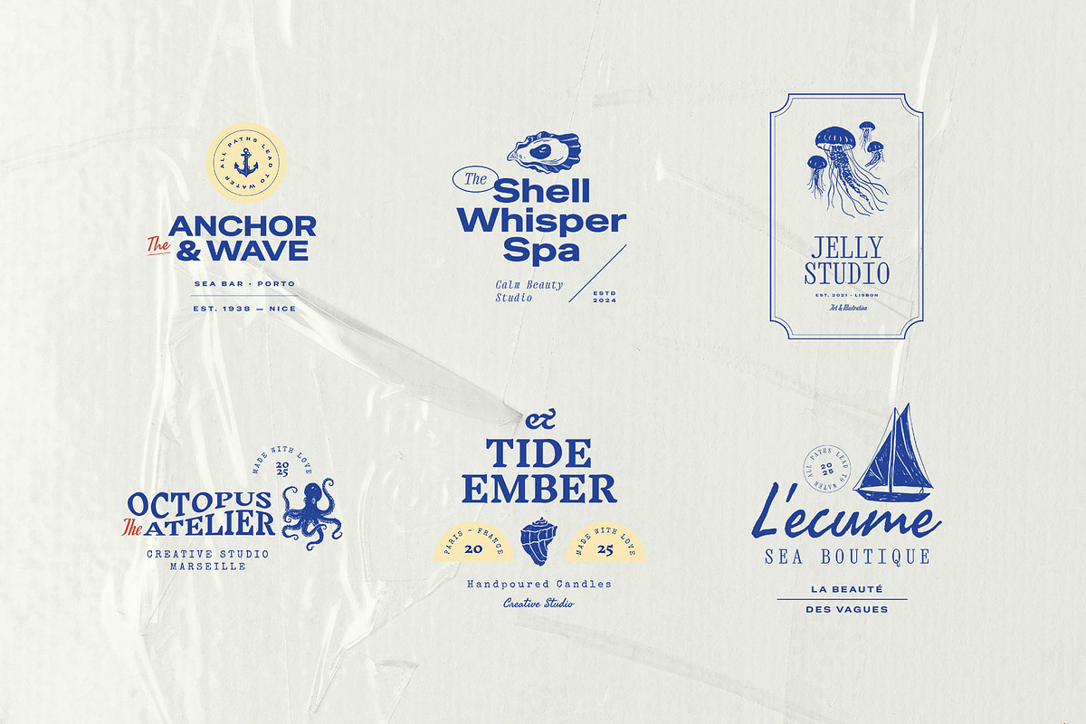 Ocean | Logo & Illustration Kit, a Branding & Logo Template by KetteCreate (Photo 16 of 20)