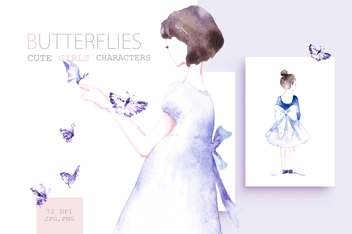 Butterflies, a Person Illustration by Knysh Ksenya (Photo 4 of 9)