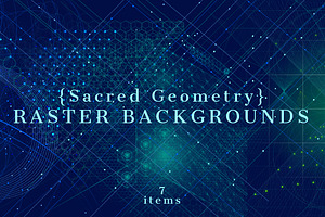 {Sacred Geometry} Raster Backgrounds