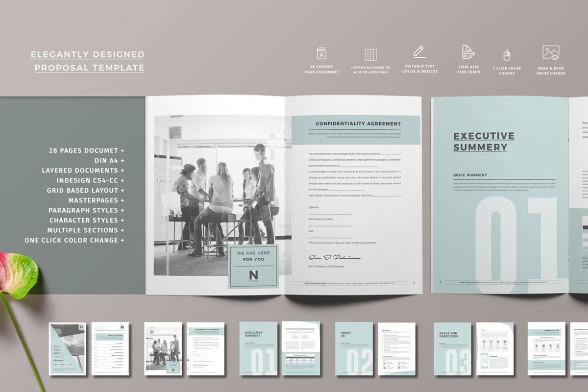 Proposal, a Brochure Template by ThemeDevisers (Photo 2 of 4)