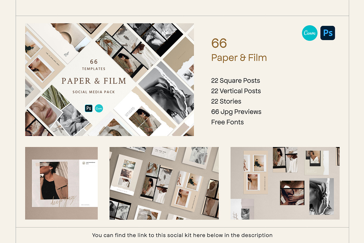 SALE! Social Kit BUNDLE Canva and PS, a Social Media Template by Sparrow & Snow (Photo 10 of 20)