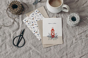 Cute Scandinavian Christmas set, a Seasonal Illustration by Tabita's shop (Thumbnail 10 of 10)
