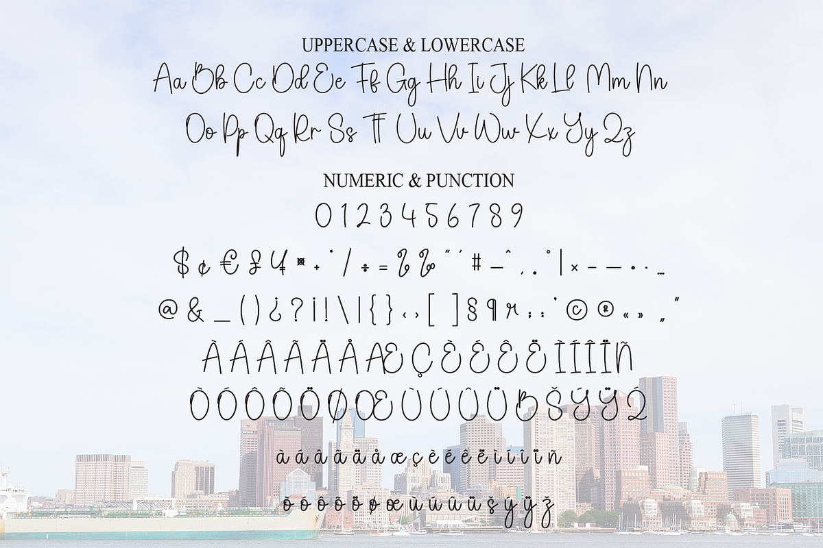 Boston | Script Font, a Handwritten Font by Scratchones (Photo 7 of 9)