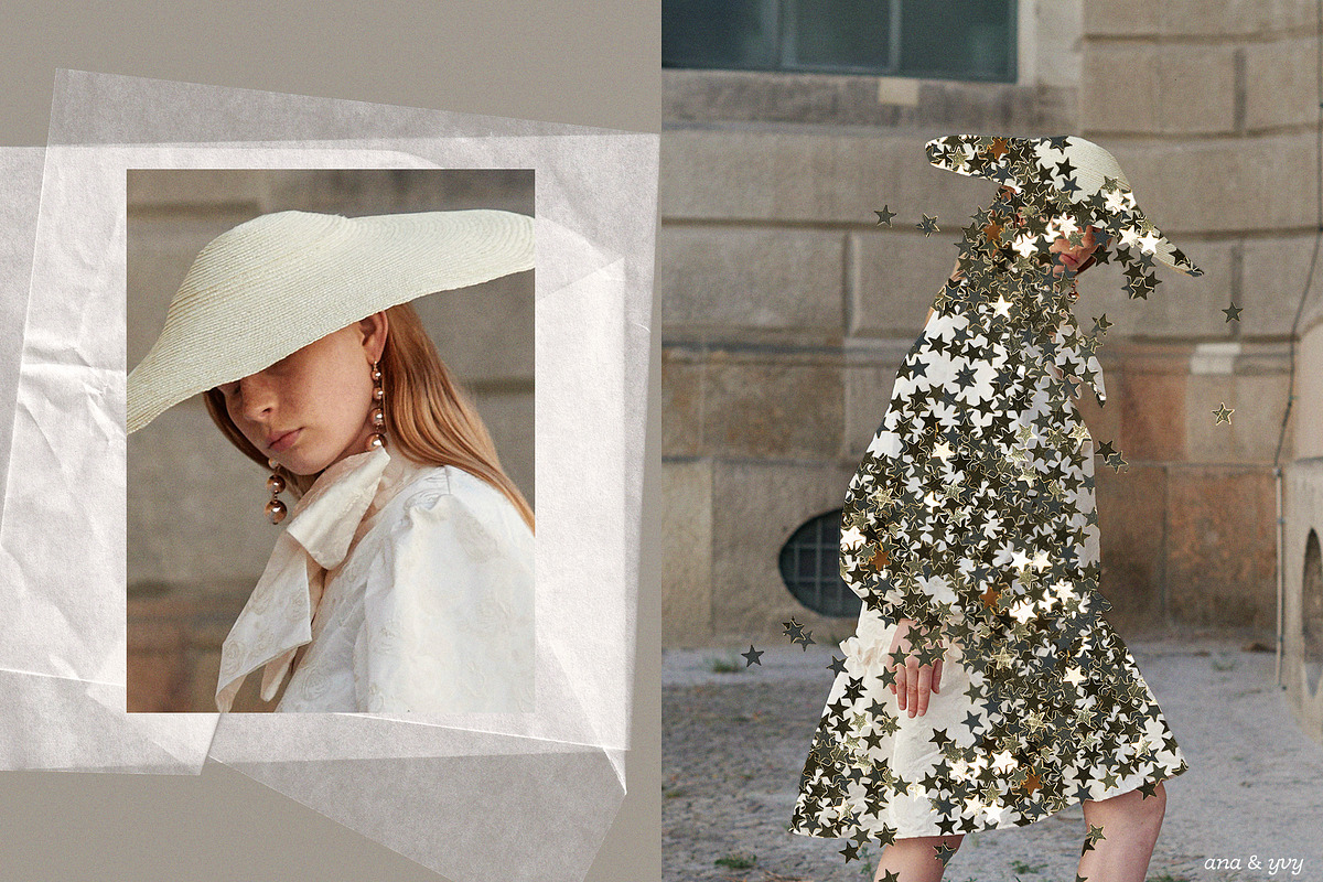 STARDUST & RICE Star & Paper Overlay, a Texture Graphic by ana & yvy (Photo 11 of 13)