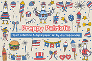 4th of July Preppy Patriotic Bundle, an Object Illustration by Drafts n Doodles (Thumbnail 1 of 14)