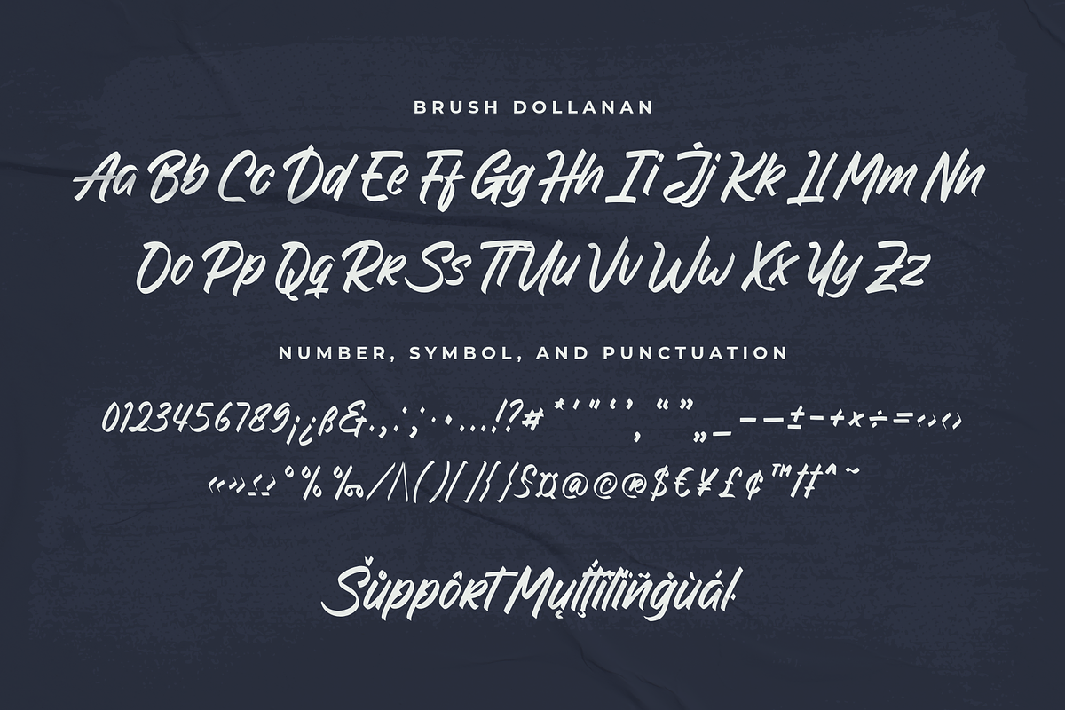 Brush Dollanan - Handwritten Font, a Handwritten Font by Ainun Jinan (Photo 9 of 9)