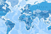 High Detailed Political World Map, an Illustration by ilynx (Thumbnail 2 of 8)