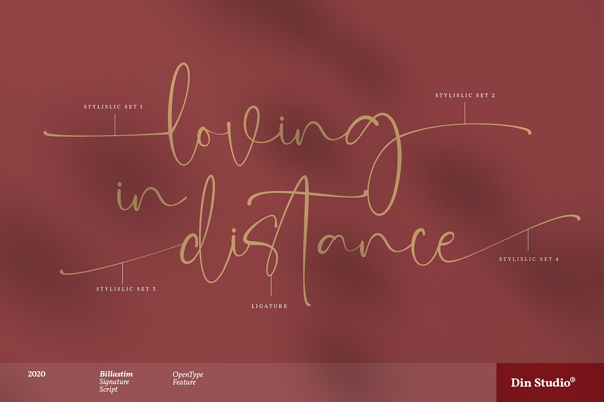 Billastim, a Script Font by din-studio.com (Photo 9 of 10)