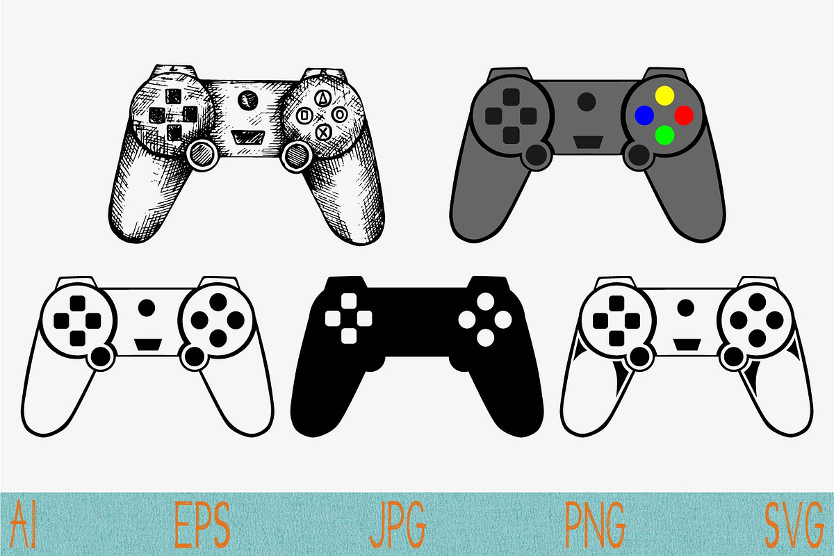 game controller svg vector png eps, an Icon by FileVectorSVG (Photo 1 of 4)