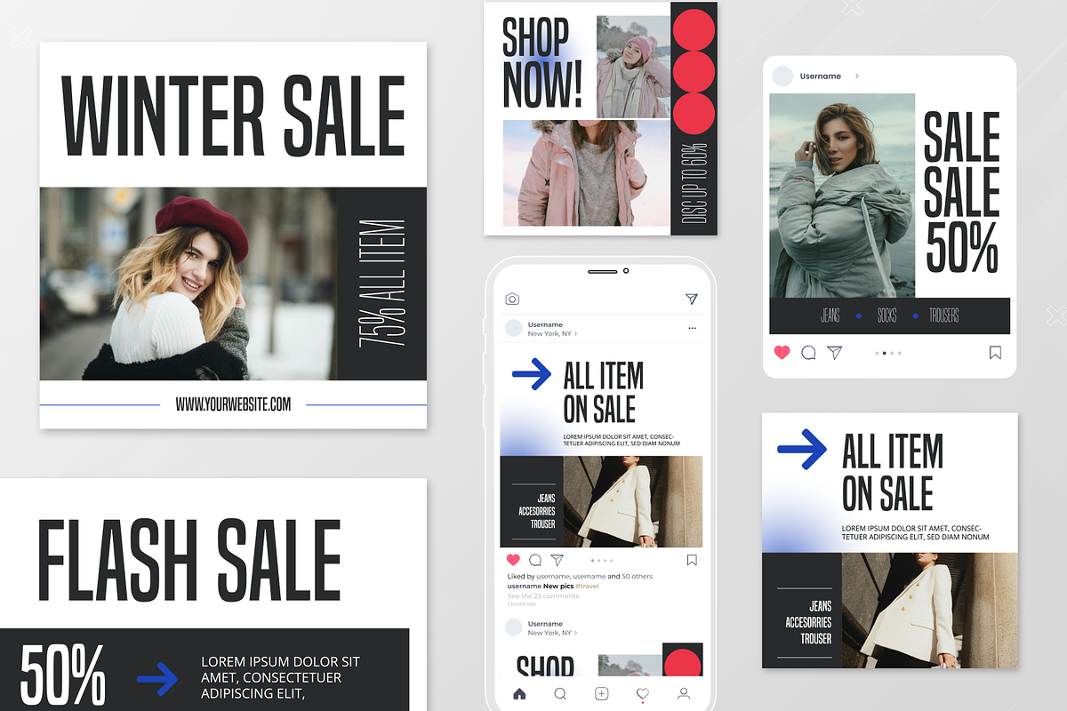 Fashion WInter Sale Instagram Post, a Social Media Template by Annora Studio (Photo 2 of 3)